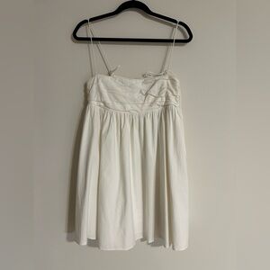 Reformation White Catarina Mini Dress